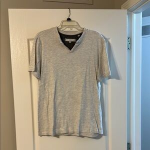 PD&C Light Gray Henley Shirt
